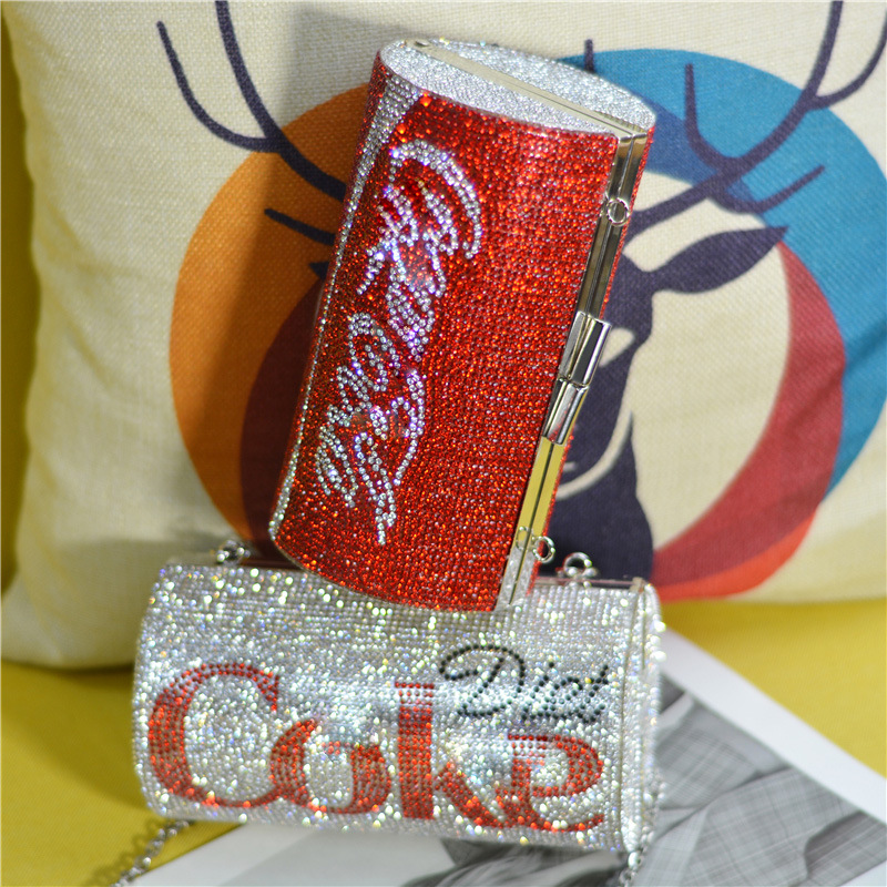 Dgrain Coke Women Crystal Clutch Evening Bag Metal Hard Case Designer Rhinestone Minaudiere Handbag Purse
Dgrain Coke Women Crystal Clutch Evening Bag Metal Hard Case Designer Rhinestone Minaudiere Handbag Purse