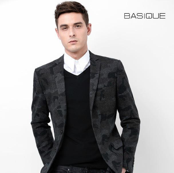 Men's Suits & Blazers Wholesale- BASIQUE High Quality 2021 Winter Men Slim Full Sleeve 60% Wool Grey Camo Fashion Back Slit Casual Wedding P
Men's Suits & Blazers Wholesale- BASIQUE High Quality 2021 Winter Men Slim Full Sleeve 60% Wool Grey Camo Fashion Back Slit Casual Wedding P