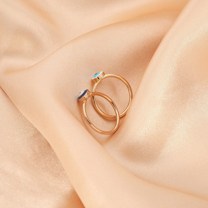 Gold Color Boho Evil Eye Rings For Women Punk Jewelry Sterling Party Fashion Wedding Girl Lover Bague Femme Classic Ring Jewelry
