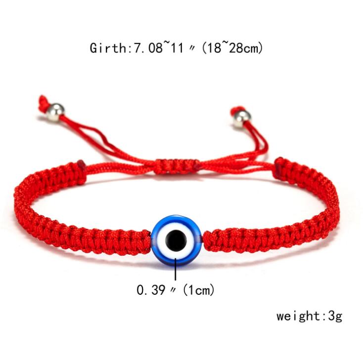 Lucky Bracelet Handwoven Bracelet Kabbalah Red String Thread Hamsa Bracelets Blue Turkish Evil Eye Charm Jewelry Friendship Bracelet