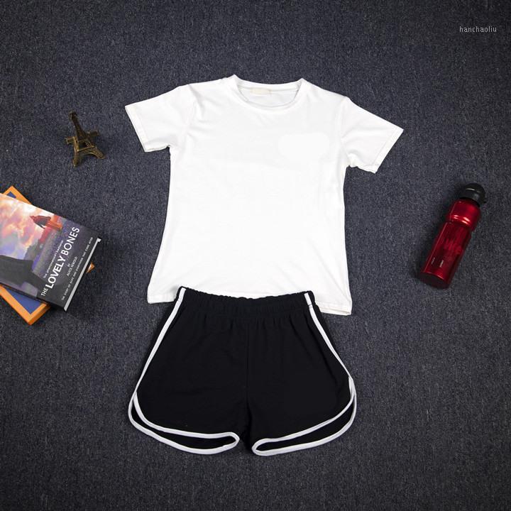 Women' Simple All-match Sport Suit Solid Color Loose Slim Short Sleeve Cotton T-Shorts Sports Casual Two-piece Suit Female1, Black
Women' Simple All-match Sport Suit Solid Color Loose Slim Short Sleeve Cotton T-Shorts Sports Casual Two-piece Suit Female1, Black