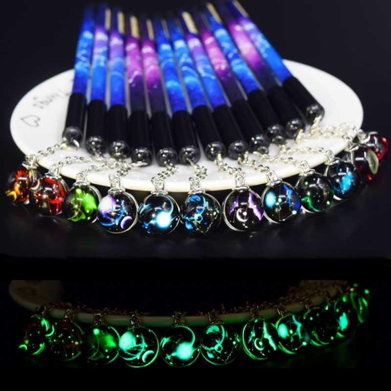 Gel Pens Pen 0.5 Mm Starry Sky Kawaii Luminous Constellation Pendant Neutral For School Writing Girls Gift Chancery Escolar
Gel Pens Pen 0.5 Mm Starry Sky Kawaii Luminous Constellation Pendant Neutral For School Writing Girls Gift Chancery Escolar