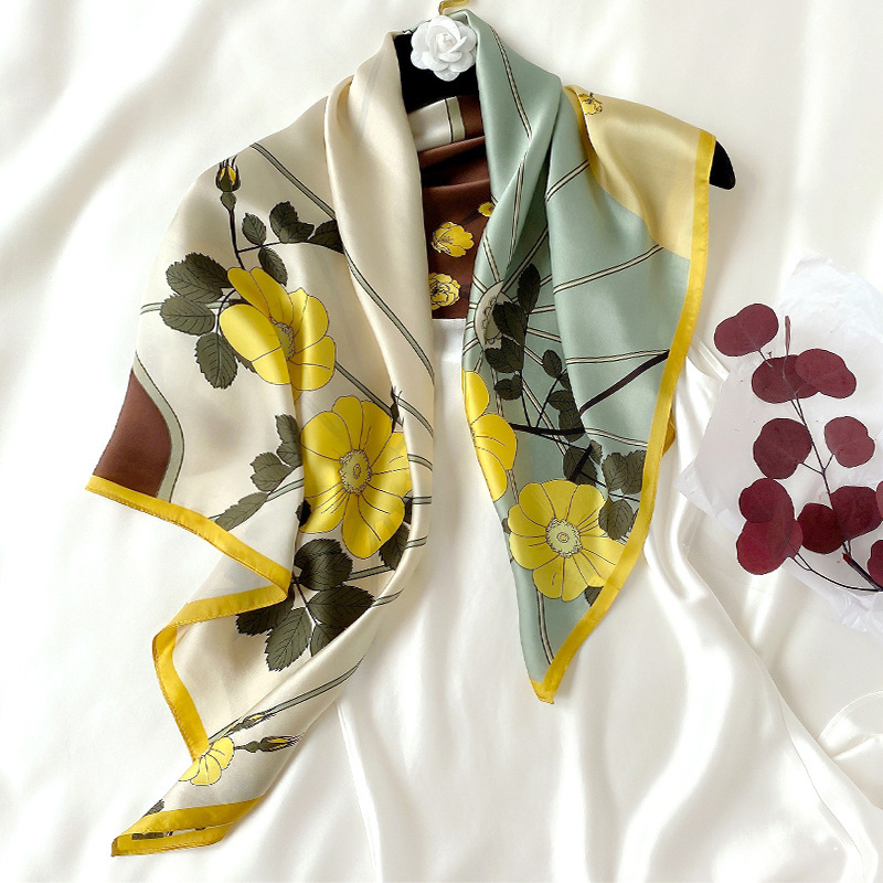 90*90cm Square Neck Scarf Shawls Women 100% Pure Silk Scarves Hijab Lady Print Wraps Foulard Bandana Headband Kerchief
90*90cm Square Neck Scarf Shawls Women 100% Pure Silk Scarves Hijab Lady Print Wraps Foulard Bandana Headband Kerchief
