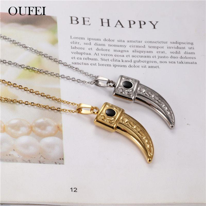 Chains OUFEI Stainless Steel Jewelry Spike Necklace Pendants Fashion Necklaces 2021 Accessories Choker Chain
Chains OUFEI Stainless Steel Jewelry Spike Necklace Pendants Fashion Necklaces 2021 Accessories Choker Chain