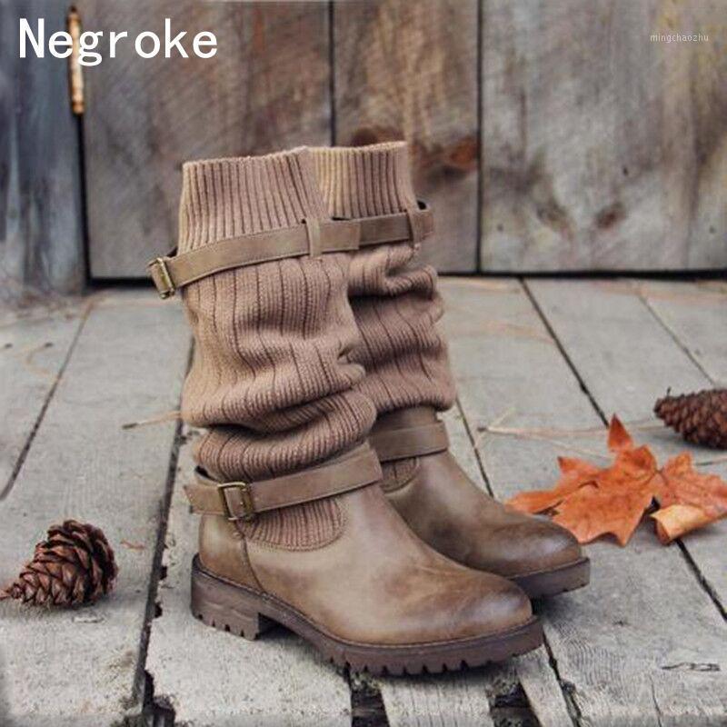 2020 Autumn Winter Vintage Women Boots Large Size Wool Sock Boots Female Flat Heel Knee High Botines Zapatos De Mujer1, Gray
2020 Autumn Winter Vintage Women Boots Large Size Wool Sock Boots Female Flat Heel Knee High Botines Zapatos De Mujer1, Gray