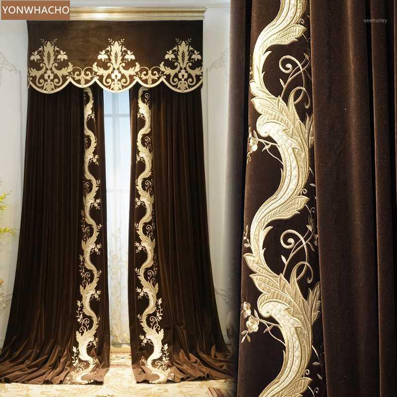 Custom curtains elegant European living room embroidered coffee velvet cloth blackout curtain tulle valance drape B8061, Tulle sheer
Custom curtains elegant European living room embroidered coffee velvet cloth blackout curtain tulle valance drape B8061, Tulle sheer