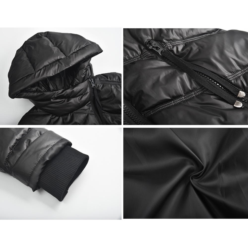 YUSHU Winter Jacket Women StandUp Collar Cotton Padded Winter Coat Women Warm Curve Zipper Parka Women Jacket Manteau Femme 200928