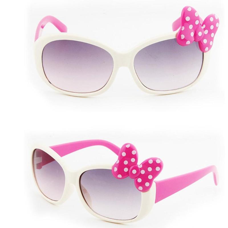Children Cartoon Glasses Baby Boys Girls Cute Bow Sunglasses, White 
Children Cartoon Glasses Baby Boys Girls Cute Bow Sunglasses, White