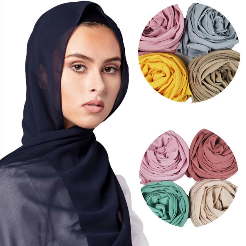 Solid Color Chiffon Scarf for Women Fashion Soft Hijab Long Scarf Wrap Scarves 180x75cm
Solid Color Chiffon Scarf for Women Fashion Soft Hijab Long Scarf Wrap Scarves 180x75cm