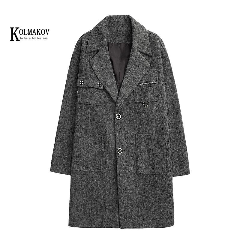 Men Solid Color Wool Thicked Long Trench Coat Men's Single-breasted Loose Dust Coats Business Casual Overcoat Male 3 Color 4XL, Black
Men Solid Color Wool Thicked Long Trench Coat Men's Single-breasted Loose Dust Coats Business Casual Overcoat Male 3 Color 4XL, Black