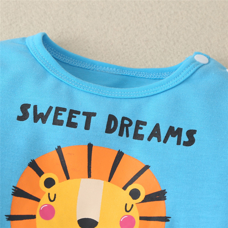 bunvel Spring Kids Baby Girls Boy Long Sleeve Jumpsuit Cartoon Tiger Printed Patchwork Outfits Clothes Rompers Baby Costume 2020 Y1221