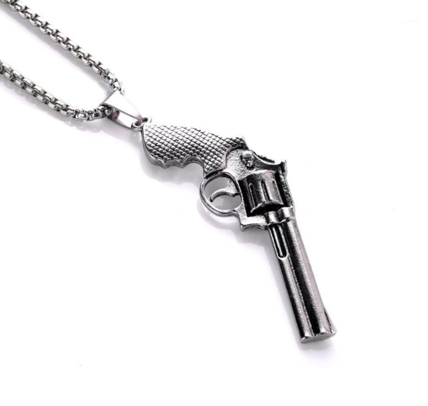 Gothic Retro Stainless Steel Revolver Pendant Necklaces Charm Revolver Pendant for Women Men Gift Jewelry1
Gothic Retro Stainless Steel Revolver Pendant Necklaces Charm Revolver Pendant for Women Men Gift Jewelry1