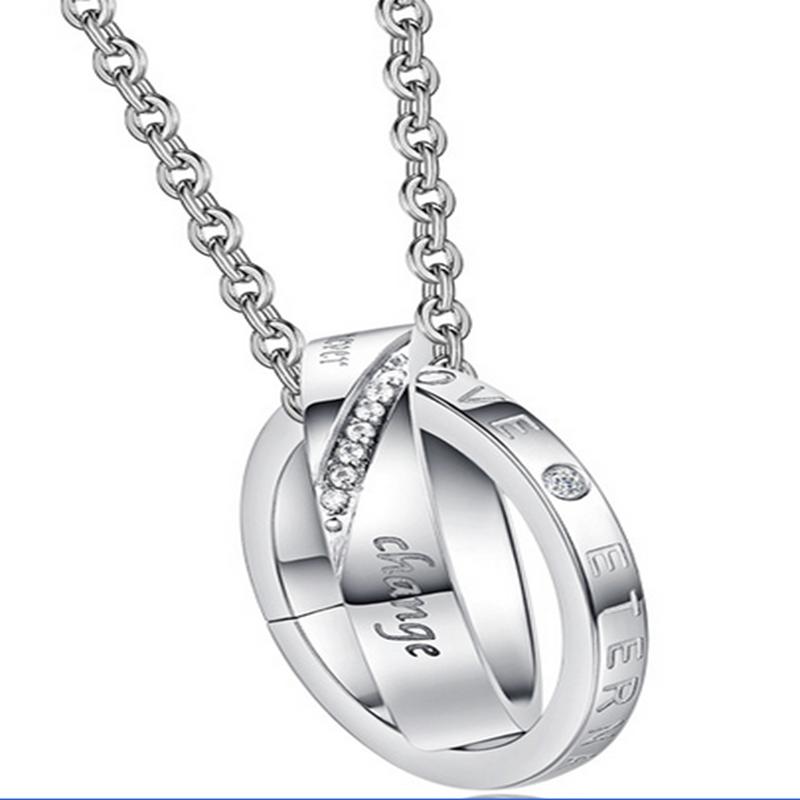 Long Cross Chain Double Circles Pendants Valentine's Day Simple Fashion Necklaces For Lovers' Titanium Steel Stainless Steel
Long Cross Chain Double Circles Pendants Valentine's Day Simple Fashion Necklaces For Lovers' Titanium Steel Stainless Steel