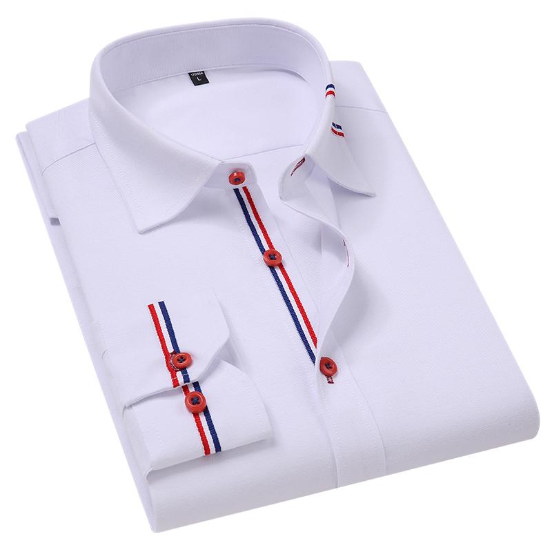 Classic Black French Cufflinks Men's Business Dress Long Sleeve Shirt Lapel Men Social Shirt 4XL 5XL Routine Fit Oxford, Blue
Classic Black French Cufflinks Men's Business Dress Long Sleeve Shirt Lapel Men Social Shirt 4XL 5XL Routine Fit Oxford, Blue