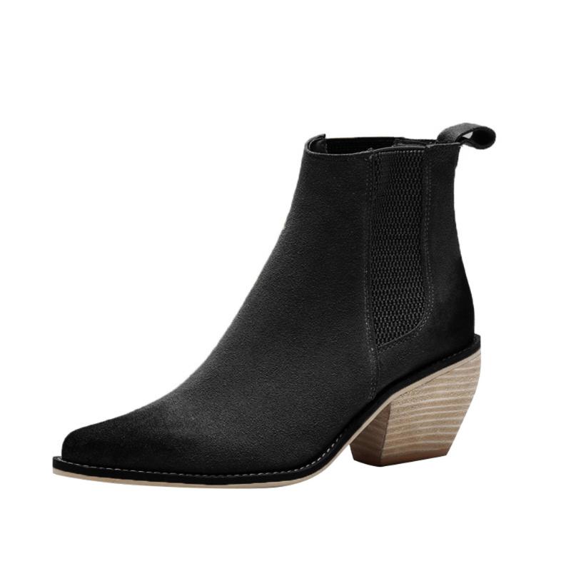 HOT Women Boots Retro Women Suede Flat Low-heeled Solid Color Short Booties Square Head botas de mujer chaussures femme A40, Black
HOT Women Boots Retro Women Suede Flat Low-heeled Solid Color Short Booties Square Head botas de mujer chaussures femme A40, Black