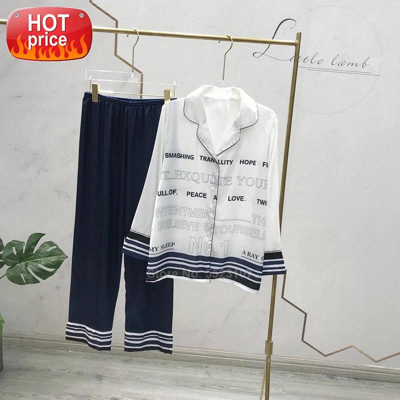 2PCs Pajamas Set for Women Casual Sleepwear Silk Comfortable Top Trousers Clothing Suit Smooth Home Lounge Wear Pyjamas PJs #gH4g, Black;white
2PCs Pajamas Set for Women Casual Sleepwear Silk Comfortable Top Trousers Clothing Suit Smooth Home Lounge Wear Pyjamas PJs #gH4g, Black;white