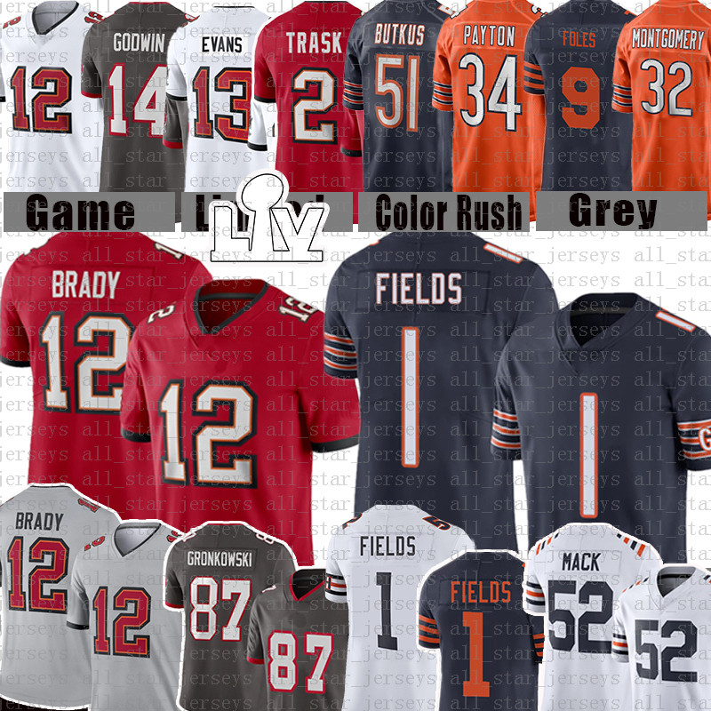 Justin Fields Tom Brady Khalil Mack Football Jersey Rob Gronkowski Kyle Trask Chicagos Mike Evans Bear Walter Payton Devin White David Montg, Black;red
Justin Fields Tom Brady Khalil Mack Football Jersey Rob Gronkowski Kyle Trask Chicagos Mike Evans Bear Walter Payton Devin White David Montg, Black;red