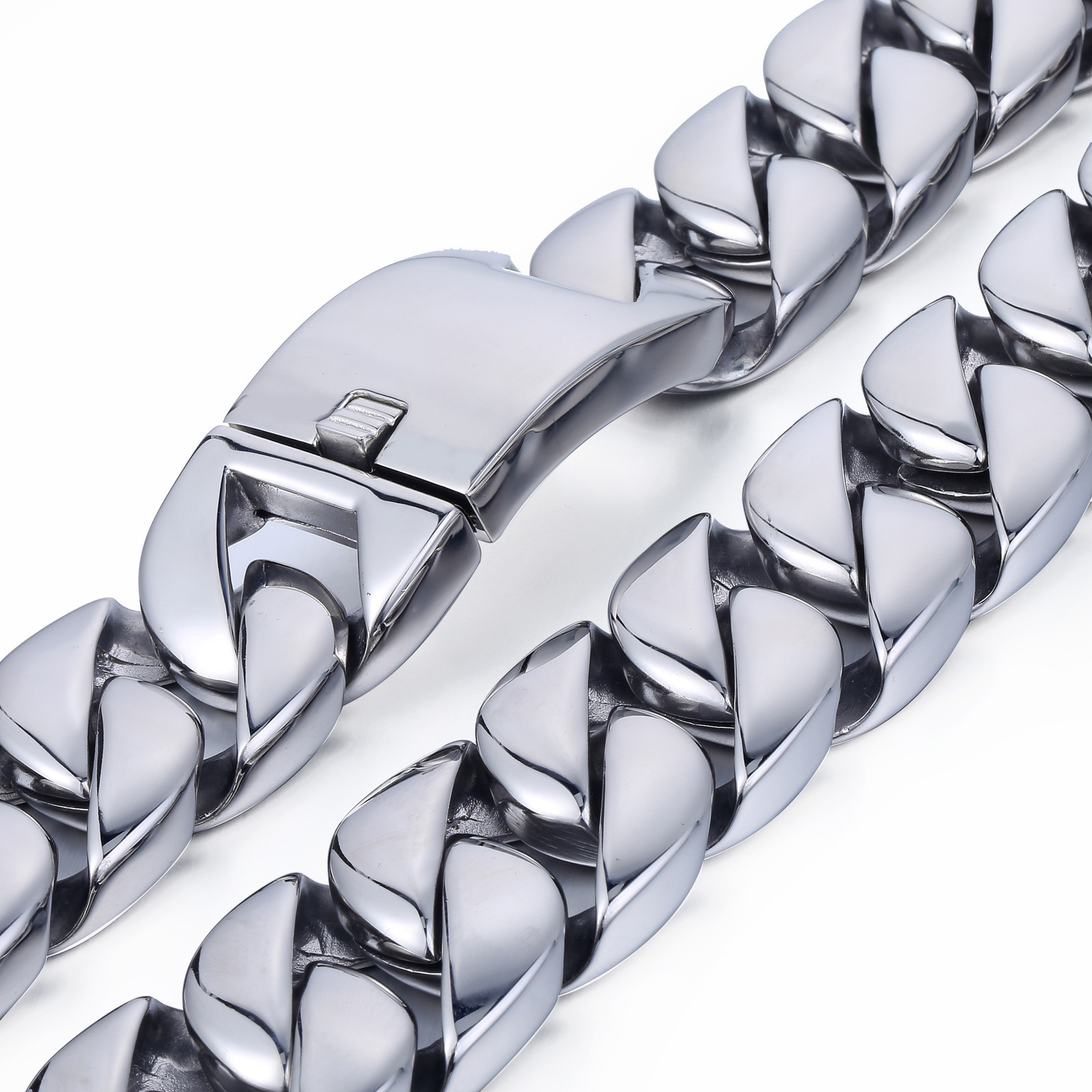 31mm 316L Stainless Steel Mens Boys Super Heavy Silver Color Chain Curb Necklace Wholesale Gift Jewelry LHN35 201013