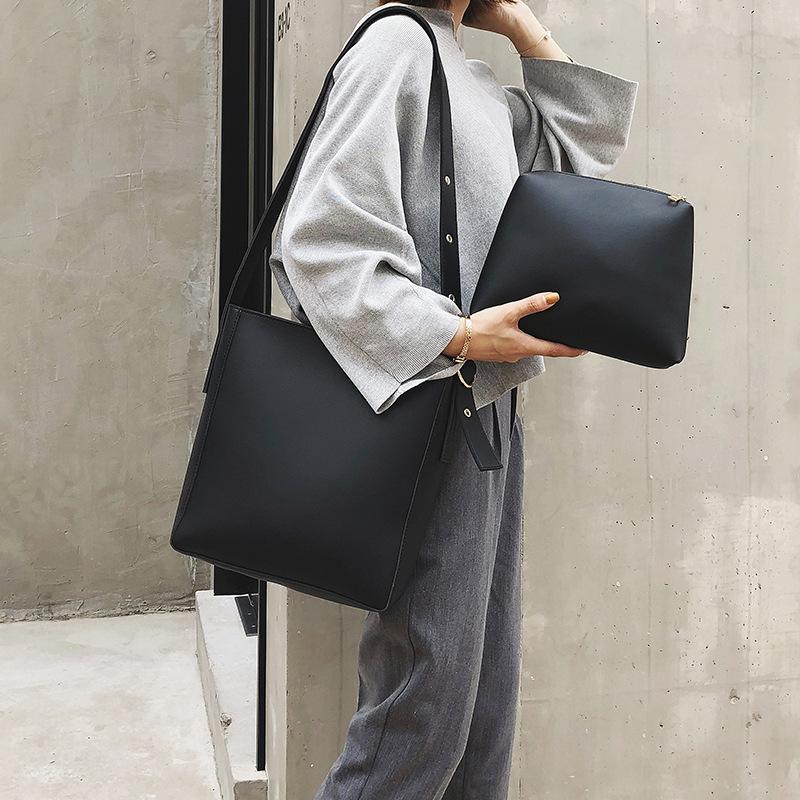 Fashion Pu Leather Composite Bags For Ladies Casual Solid Large Capacity Bucket Bags For Women Simple Vintage Messenger New, Black
Fashion Pu Leather Composite Bags For Ladies Casual Solid Large Capacity Bucket Bags For Women Simple Vintage Messenger New, Black
