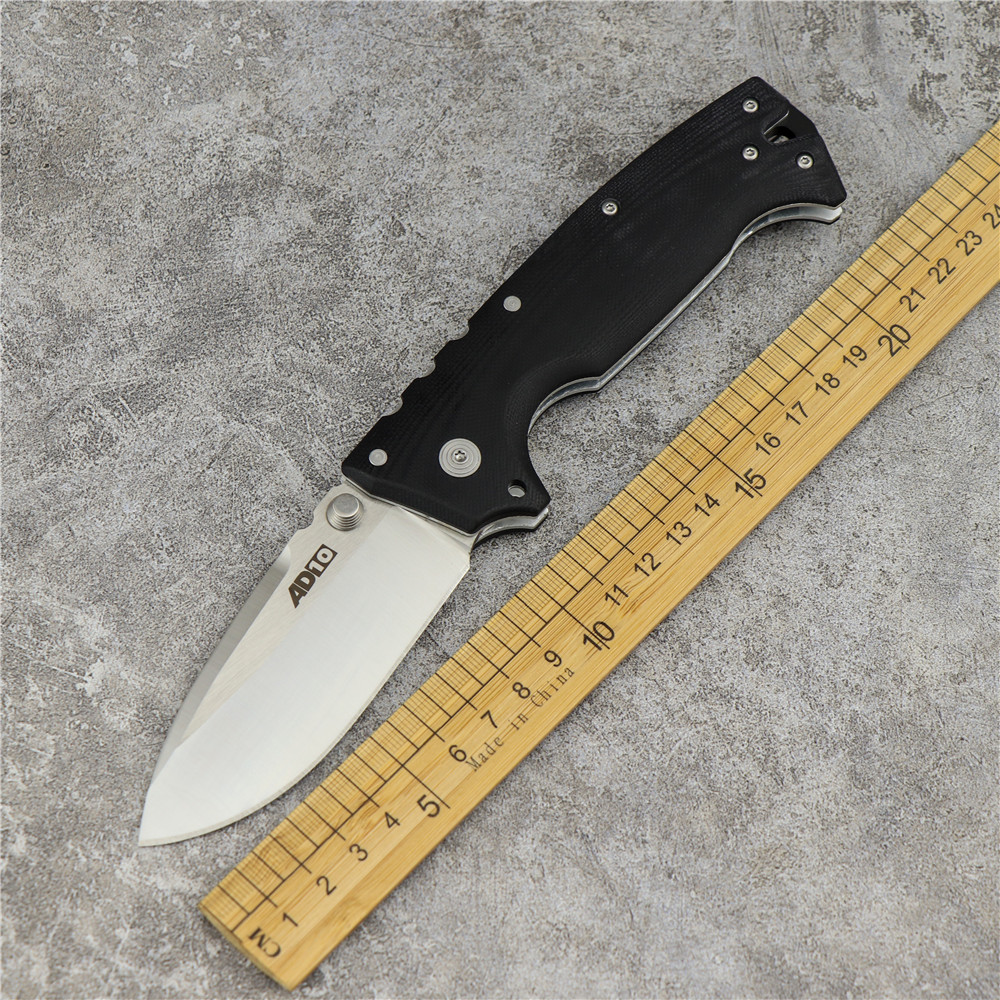 AD10 cold steel knife D2 blade G10 handle folding knife cutting hunting pocket tactical survival camping knife rescue outdoor tools
AD10 cold steel knife D2 blade G10 handle folding knife cutting hunting pocket tactical survival camping knife rescue outdoor tools