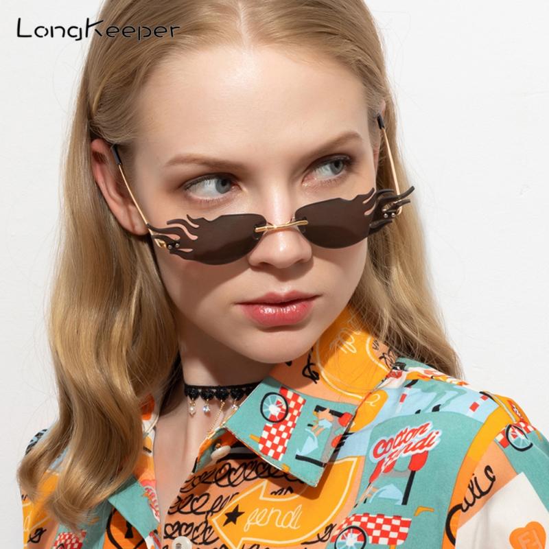 LongKeeper New Fire Flame Sunglasses Women Men Designer Men Rimless Wave Sun Glasses Party Eyewear Streetwear
LongKeeper New Fire Flame Sunglasses Women Men Designer Men Rimless Wave Sun Glasses Party Eyewear Streetwear