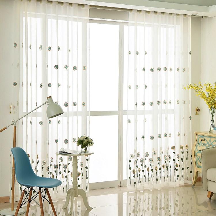 Indonesian Small Chrysanthemum Sunflower Curtains for Living Dining Room Bedroom, White
Indonesian Small Chrysanthemum Sunflower Curtains for Living Dining Room Bedroom, White