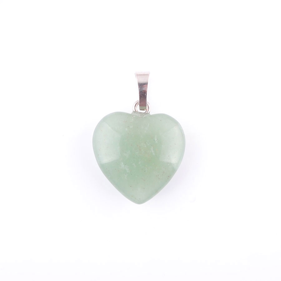 WOJIAER Love Heart Silver Plated Reiki Chakra Pendant Jewelry Natural Tigers Eye Agate Amethyst Gem Stone Bead BN345