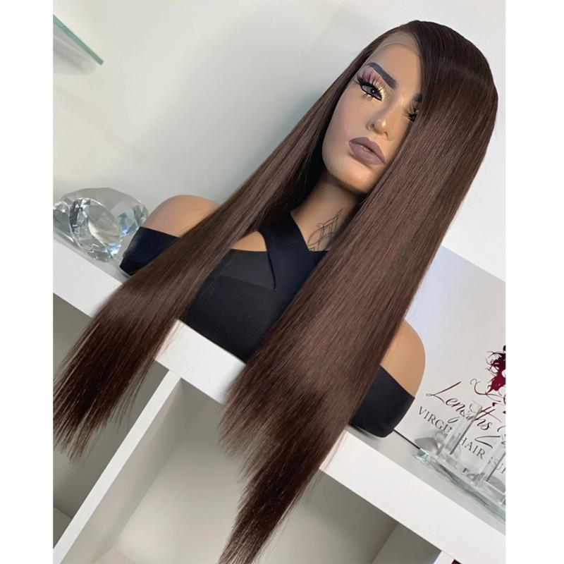 Chocolate Brown SIlky Straight Malaysia Human Hair Wigs for Women Lace Front 150 Density Remy Human Hair Wigs, Lace front wig
Chocolate Brown SIlky Straight Malaysia Human Hair Wigs for Women Lace Front 150 Density Remy Human Hair Wigs, Lace front wig