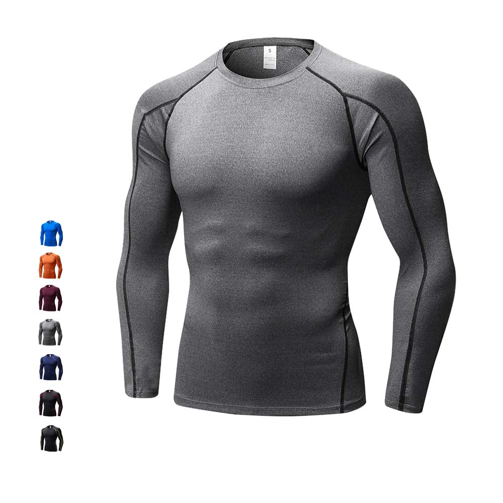 Men' Gym Clothing Long Sleeve T-shirts Quick dry Tights Fitness Underwear Running Sports Tops Sportswear ropa deportiva, White
Men' Gym Clothing Long Sleeve T-shirts Quick dry Tights Fitness Underwear Running Sports Tops Sportswear ropa deportiva, White