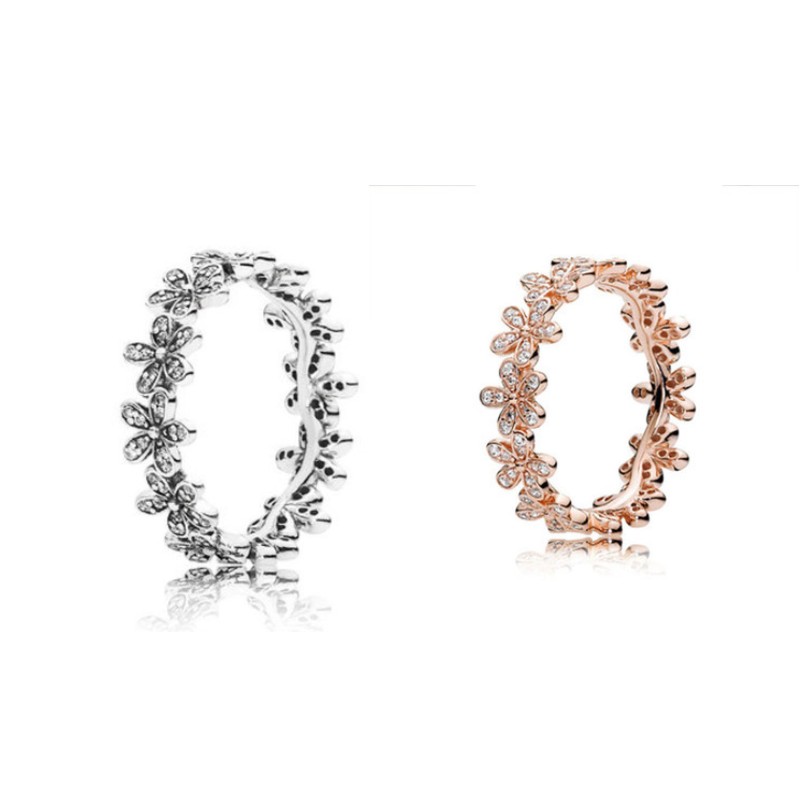 18K Rose gold \ Silver Dazzling Daisy Meadow Stackable Ring Original Box for Pandora 925 Sterling Silver designer rings Set 9 K2
18K Rose gold \ Silver Dazzling Daisy Meadow Stackable Ring Original Box for Pandora 925 Sterling Silver designer rings Set 9 K2