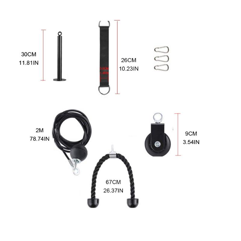 2021 New Pulley Rope DIY High Pull Down Arm Strength Triceps Muscle Exercises Fitness Kit
2021 New Pulley Rope DIY High Pull Down Arm Strength Triceps Muscle Exercises Fitness Kit
