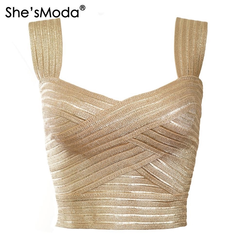 She'sModa Luxury Golden Bandage Slim Sleeves Women's Spandex New Summer Cropped Tops Vest Tank Party Bachelorette Plus Size Y200422, Pure white
She'sModa Luxury Golden Bandage Slim Sleeves Women's Spandex New Summer Cropped Tops Vest Tank Party Bachelorette Plus Size Y200422, Pure white