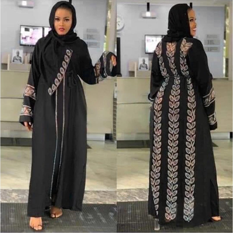 Abayas For Women Elegant Hijab Dress Dubai Turkey Muslim Hijab Dress Caftan Marocain Shiny Stones Kimono Islamic Clothing, Black;gray
Abayas For Women Elegant Hijab Dress Dubai Turkey Muslim Hijab Dress Caftan Marocain Shiny Stones Kimono Islamic Clothing, Black;gray