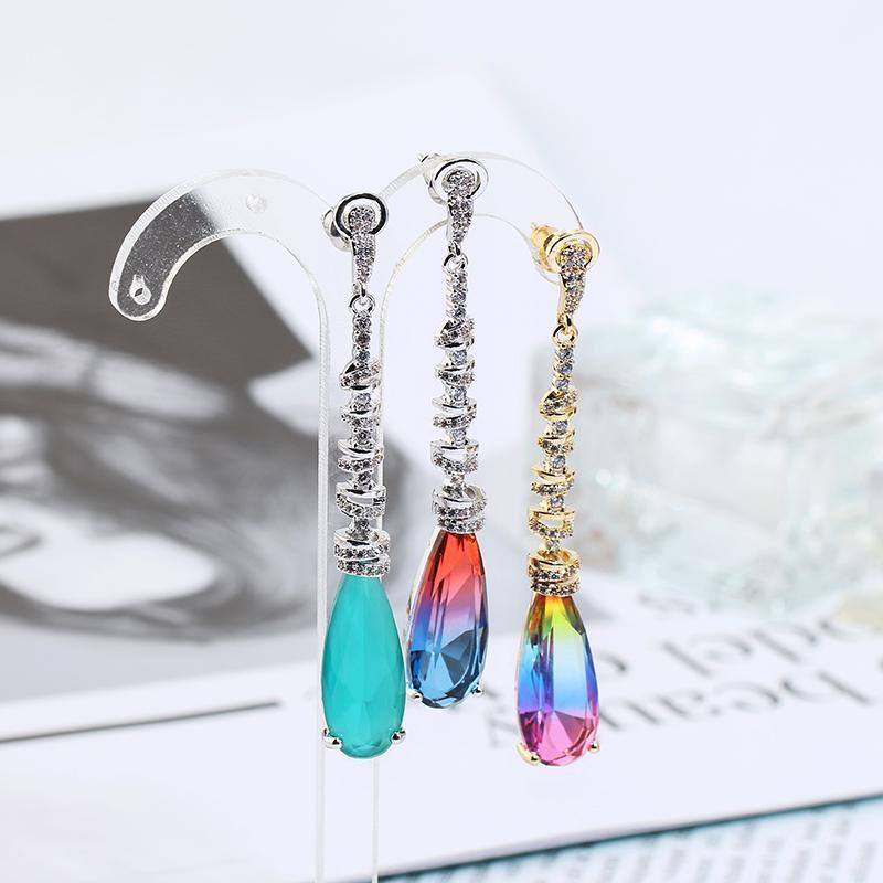 Beautiful Tourmaline Long Earrings Luxury + Zirconia Wrap Pendant Drop Earrings XIUMEIYIZU Brand Women Elegant Jewelry1
Beautiful Tourmaline Long Earrings Luxury + Zirconia Wrap Pendant Drop Earrings XIUMEIYIZU Brand Women Elegant Jewelry1
