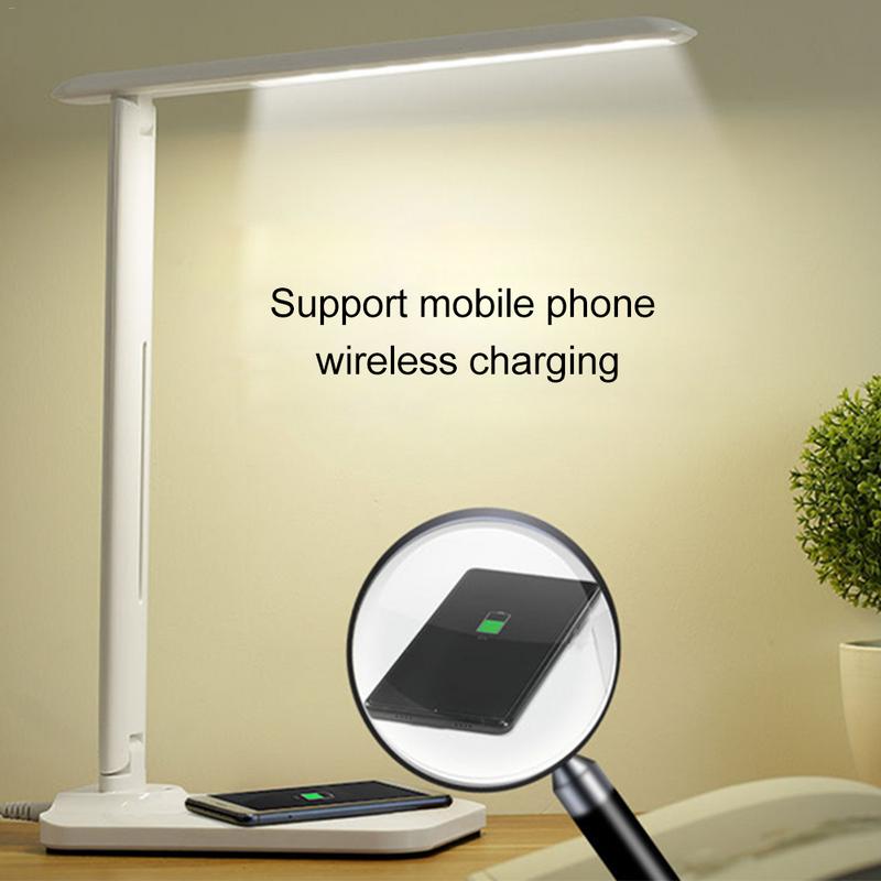 LED Table Lamp Dimming Desk Lamp With QI Wireless Charger USB Output Port Adjustable Light Flexible Modern Office Table Light
LED Table Lamp Dimming Desk Lamp With QI Wireless Charger USB Output Port Adjustable Light Flexible Modern Office Table Light