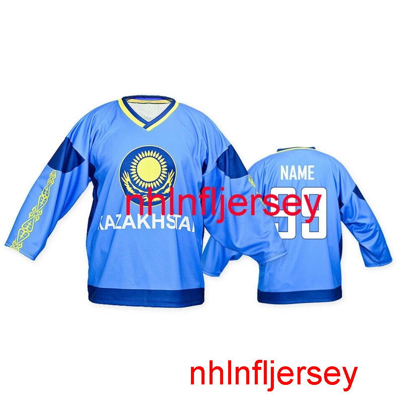 Custom sewing Team Kazakhstan BLUE Ice Hockey Jersey Custom Name and Number Mens Hockey Jersey XS-6XL, Black
Custom sewing Team Kazakhstan BLUE Ice Hockey Jersey Custom Name and Number Mens Hockey Jersey XS-6XL, Black