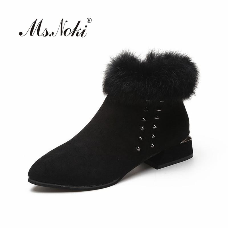 Ms.Noki winter rivet wedges women snow boots zip solid warmer ladies shoes platforms round toe school girls boots ankle, Black2
Ms.Noki winter rivet wedges women snow boots zip solid warmer ladies shoes platforms round toe school girls boots ankle, Black2