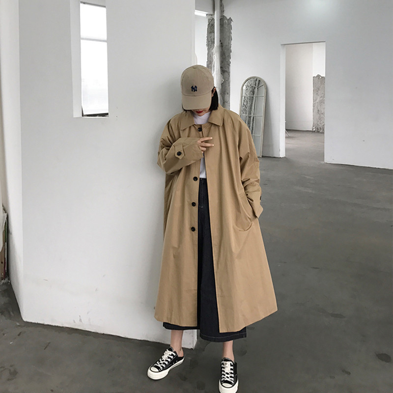 2021 New Elegant Female Fashion Black Khaki Trench Coats Autumn Single Breast Chic British Style Loose Long Jacket YV1F
2021 New Elegant Female Fashion Black Khaki Trench Coats Autumn Single Breast Chic British Style Loose Long Jacket YV1F