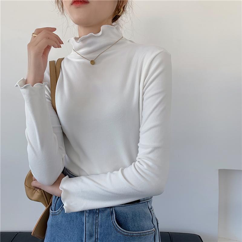 Alien Kitty Full-Sleeved Pullovers Basewear 2021 Basic Half-Turtleneck Chic Loose Hot Tops Warm Casual Tee Retro Gentle T-shirts, White
Alien Kitty Full-Sleeved Pullovers Basewear 2021 Basic Half-Turtleneck Chic Loose Hot Tops Warm Casual Tee Retro Gentle T-shirts, White