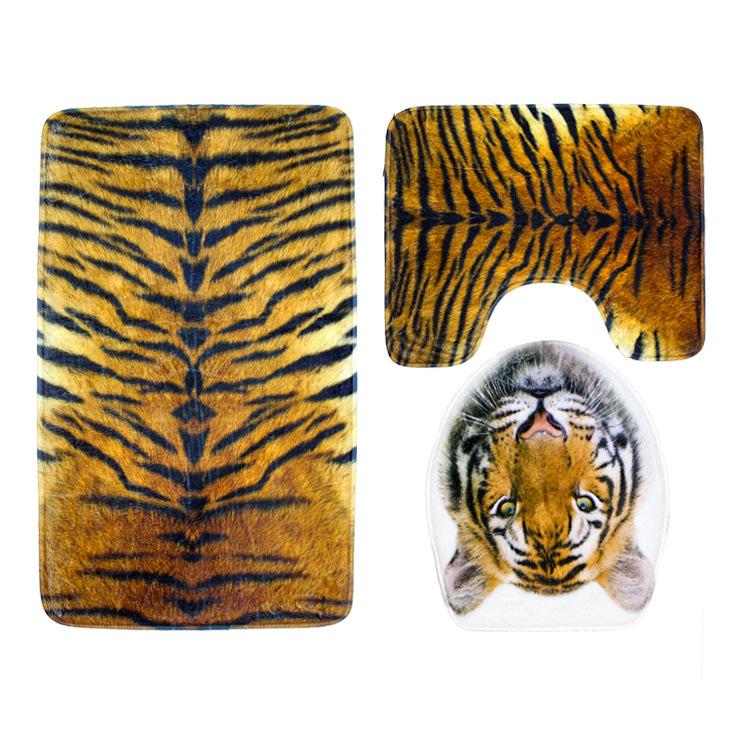 WINLIFE Tiger Leopard Animal Print Toilet Mat Three Pieces of Anti Skid Water Absorbent Bathroom Mat
WINLIFE Tiger Leopard Animal Print Toilet Mat Three Pieces of Anti Skid Water Absorbent Bathroom Mat