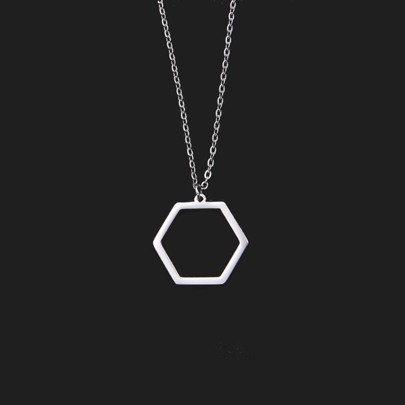 Cazador Hexagon Geometrical Stainless Steel Necklace Hollow Pendant Necklace For Unisex Gift Simple Design Jewelry
Cazador Hexagon Geometrical Stainless Steel Necklace Hollow Pendant Necklace For Unisex Gift Simple Design Jewelry