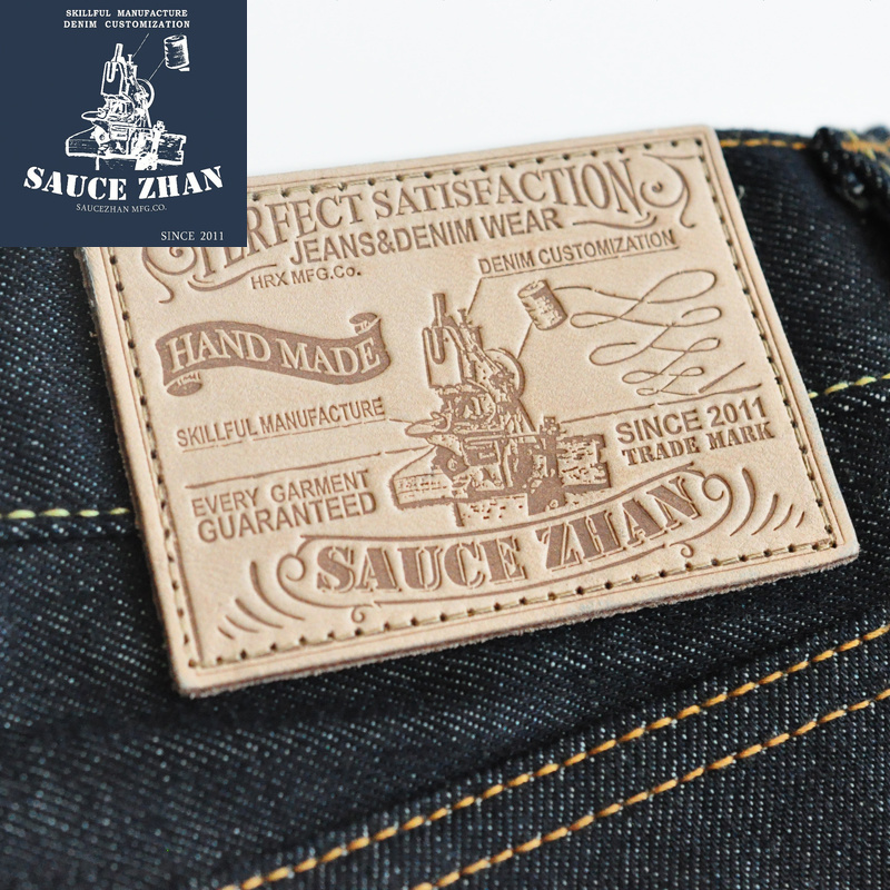 SauceZhan 316XX Casual Selvedge Raw Unwashed Selvage Indigo Denim Straight Mens Jeans 201120