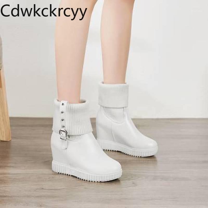 winter The New fashion Round head Increase within Mid boots white knitting Wool Plus velvet Keep warm High heel Women boots1, Black
winter The New fashion Round head Increase within Mid boots white knitting Wool Plus velvet Keep warm High heel Women boots1, Black