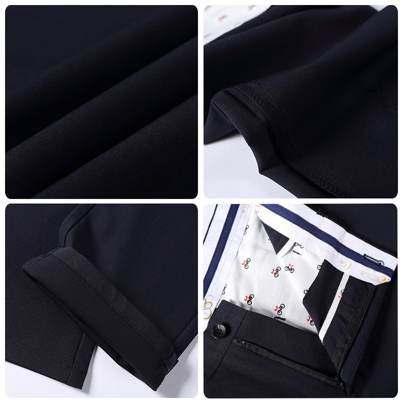 New Fashion High Quality Cotton Men Suit Pants Straight Spring Autumn Long Male Classic Business Casual Trousers Full Length 201124
