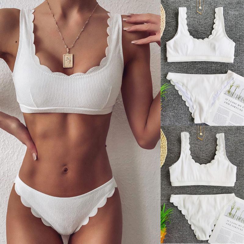 #H30 Wavy edge Knitted Bikini Set Women Solid Color Swimsuit Sexy Push Up Bikini Padded Bra Set Swimwear Women Bather1
#H30 Wavy edge Knitted Bikini Set Women Solid Color Swimsuit Sexy Push Up Bikini Padded Bra Set Swimwear Women Bather1