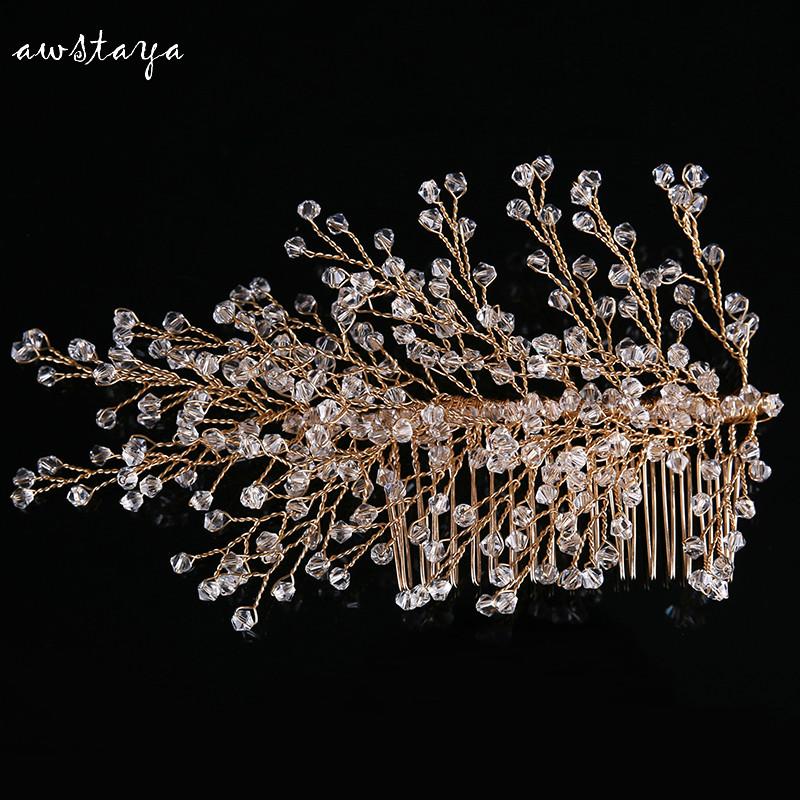 Newest Gold Vintage Crystal Wedding Hair Comb Hair Jewelry Rhinestones Women Head Jewelry Bride Accessories
Newest Gold Vintage Crystal Wedding Hair Comb Hair Jewelry Rhinestones Women Head Jewelry Bride Accessories