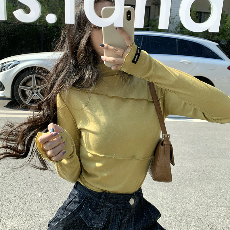 2021 New 5 colours Korean autumn shreds thin women tops color turtleneck long women's femme shirt sleeve (c2918) BBI1, Blue
2021 New 5 colours Korean autumn shreds thin women tops color turtleneck long women's femme shirt sleeve (c2918) BBI1, Blue