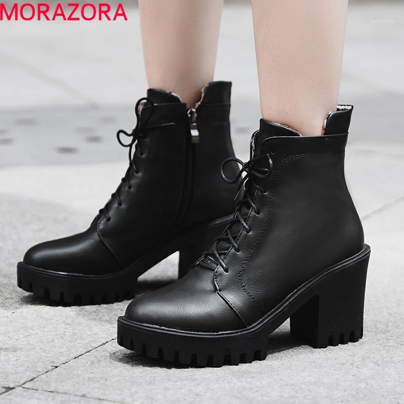 MORAZORA 2020 hot sale women ankle boots pu lace up zip high heels platform boots fashion punk casual shoes ladies big size 431, Beige
MORAZORA 2020 hot sale women ankle boots pu lace up zip high heels platform boots fashion punk casual shoes ladies big size 431, Beige