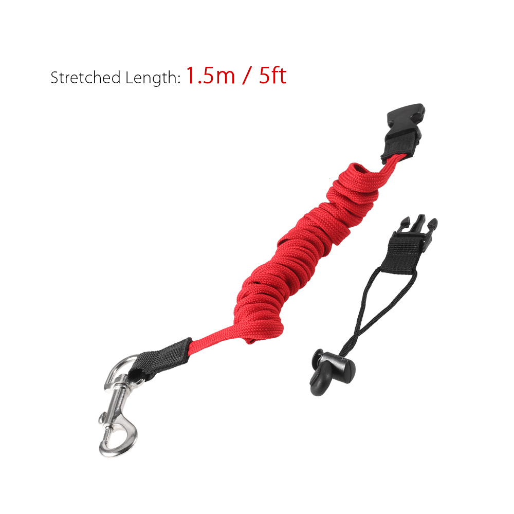 Elastic Kayak Canoe Paddle Leash Surfboard Surfing Leash Rope Safety Leash Rowing Boats Lanyard Fishing Rod Kayak Accessories