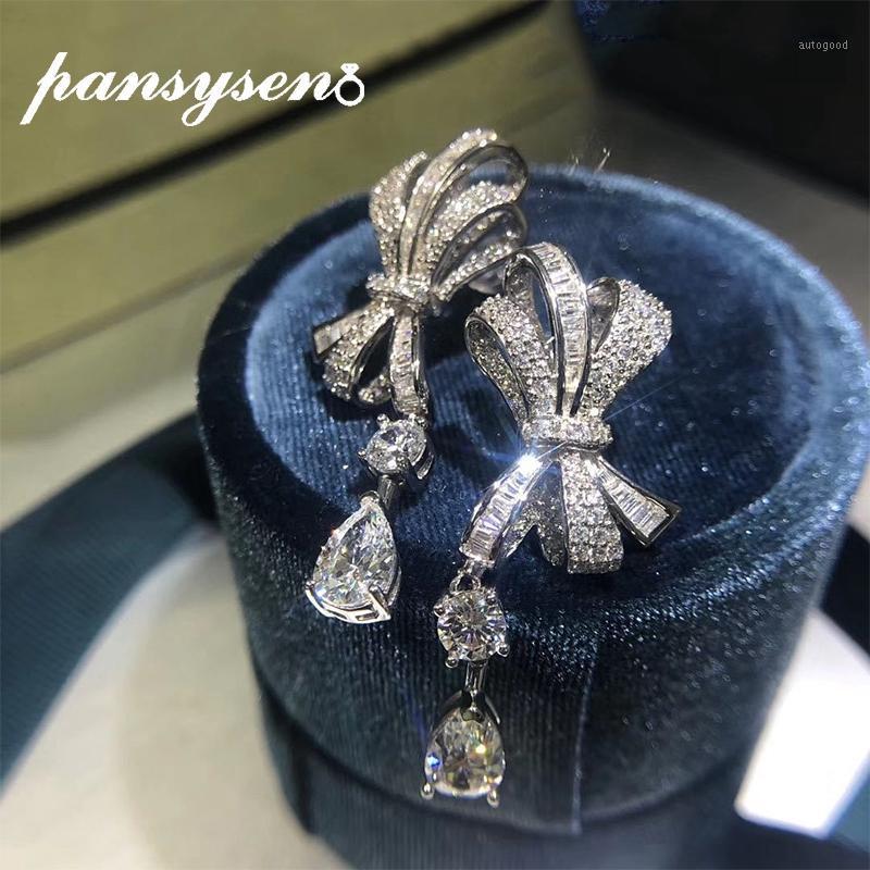 Dangle & Chandelier PANSYSEN Gorgeous Bow-knot Created Moissanite Diamond Silver Drop Earrings 100% Solid 925 Sterling Wedding Party Earring
Dangle & Chandelier PANSYSEN Gorgeous Bow-knot Created Moissanite Diamond Silver Drop Earrings 100% Solid 925 Sterling Wedding Party Earring